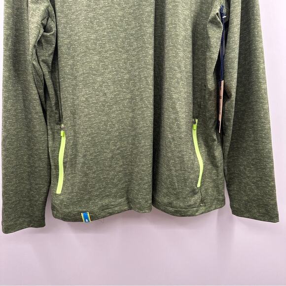 Chubbies The Arboretum Movement Green Quarter Zip‎ Long Sleeve Jacket Sz S NEW - Picture 3 of 10